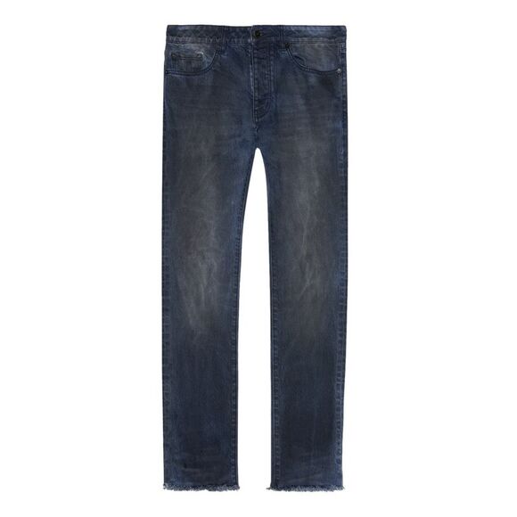 Six Week Residency Mens Raw Edge Skinny Jeans 36 Desert Oasis Indigo - NWT $240 - Picture 4 of 4